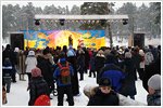 Празднование Широкой Масленицы в поселке Кратово