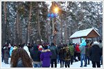 Празднование Широкой Масленицы в поселке Кратово