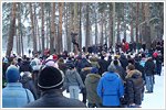 Празднование Широкой Масленицы в поселке Кратово