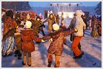 Празднование Нового года и Рождества. Фотограф: В.Захаров.
